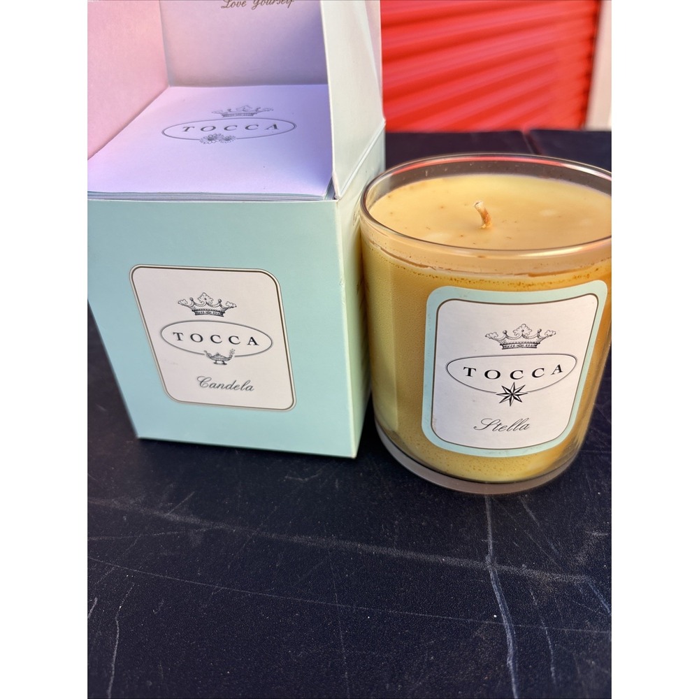 Tocca Candela Sofia Candle 10.6 oz. New in Box 60 hours burning time.